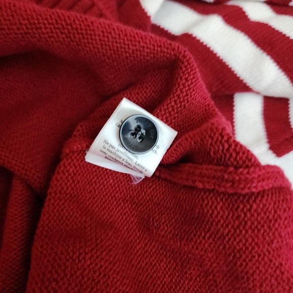 Publish The Lorenz Cardigan Sweater Red White Men's XXL V-Neck Cotton Classic - Picture 10 of 10